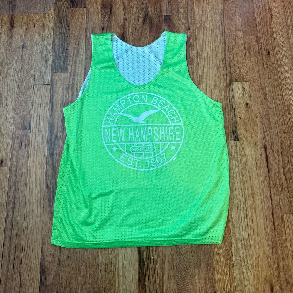 Neon Green Hampton Beach Tank Top